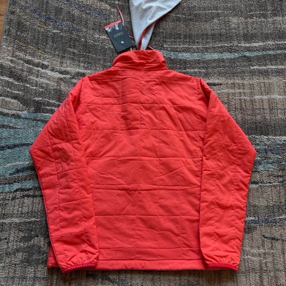 NWT Women's Mountain Hardwear Orange Escape Insulated Light Pullover Jacket XS - Picture 9 of 9